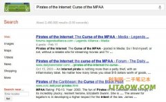 谷歌重新对搜索引擎进行了优化，将对有侵权行为的网站搜索结果排