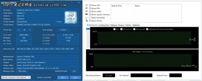 续航、散热与功耗：T560表现全能平衡